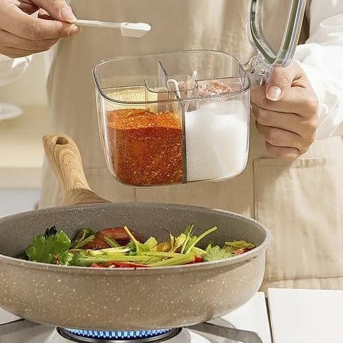 🧂 5-Section Transparent Spice Box