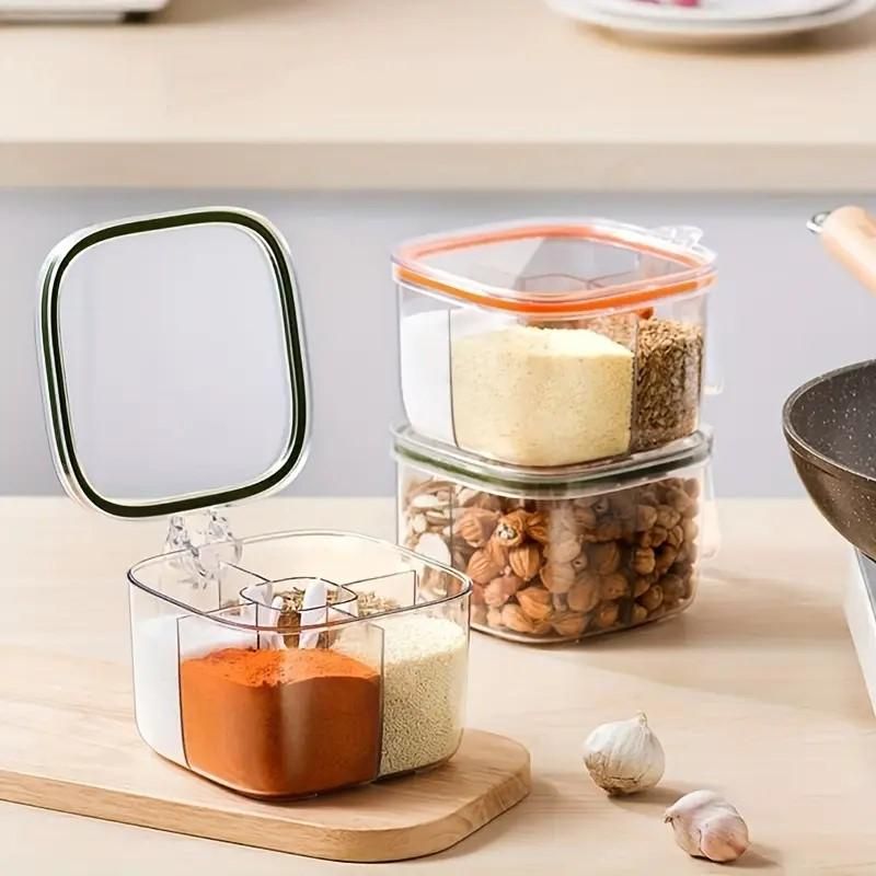 🧂 5-Section Transparent Spice Box